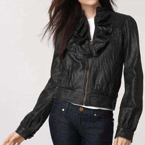 MIKE & CHRIS BLACK LEATHER JACKET